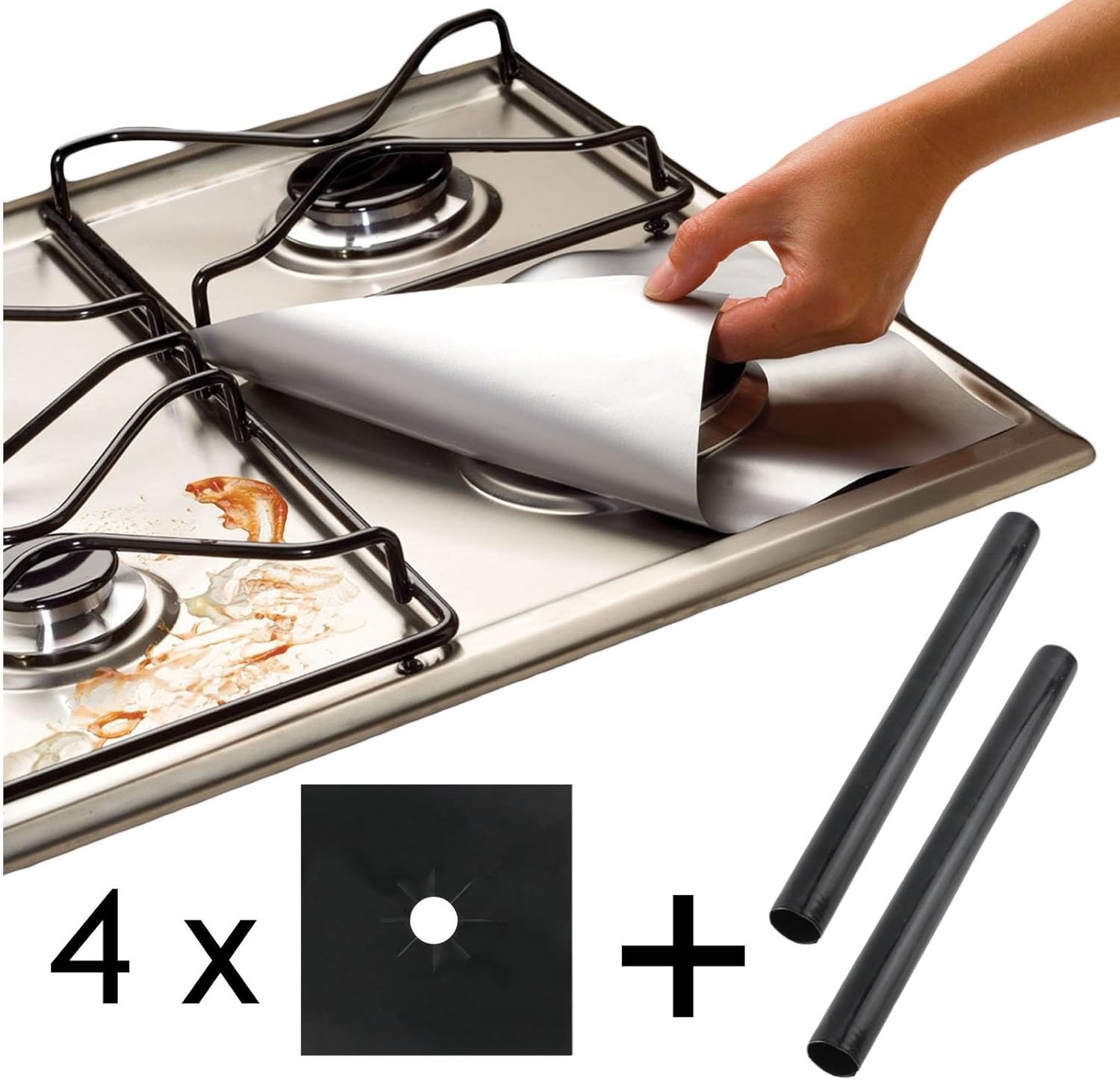 SPARES2GO Universal Heavy Duty Oven Liner & Gas Hob Protector Sheets