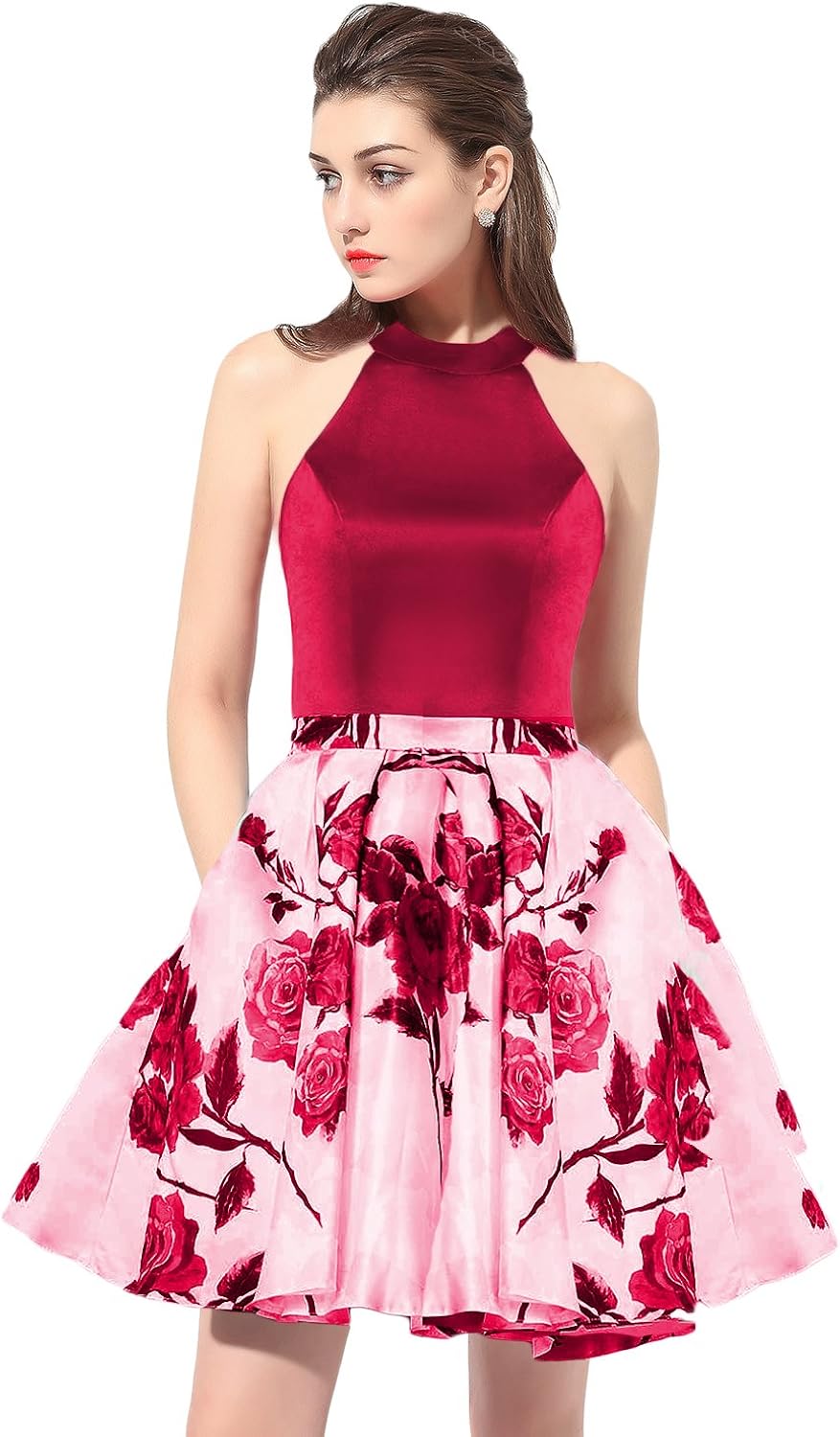 floral print homecoming dresses