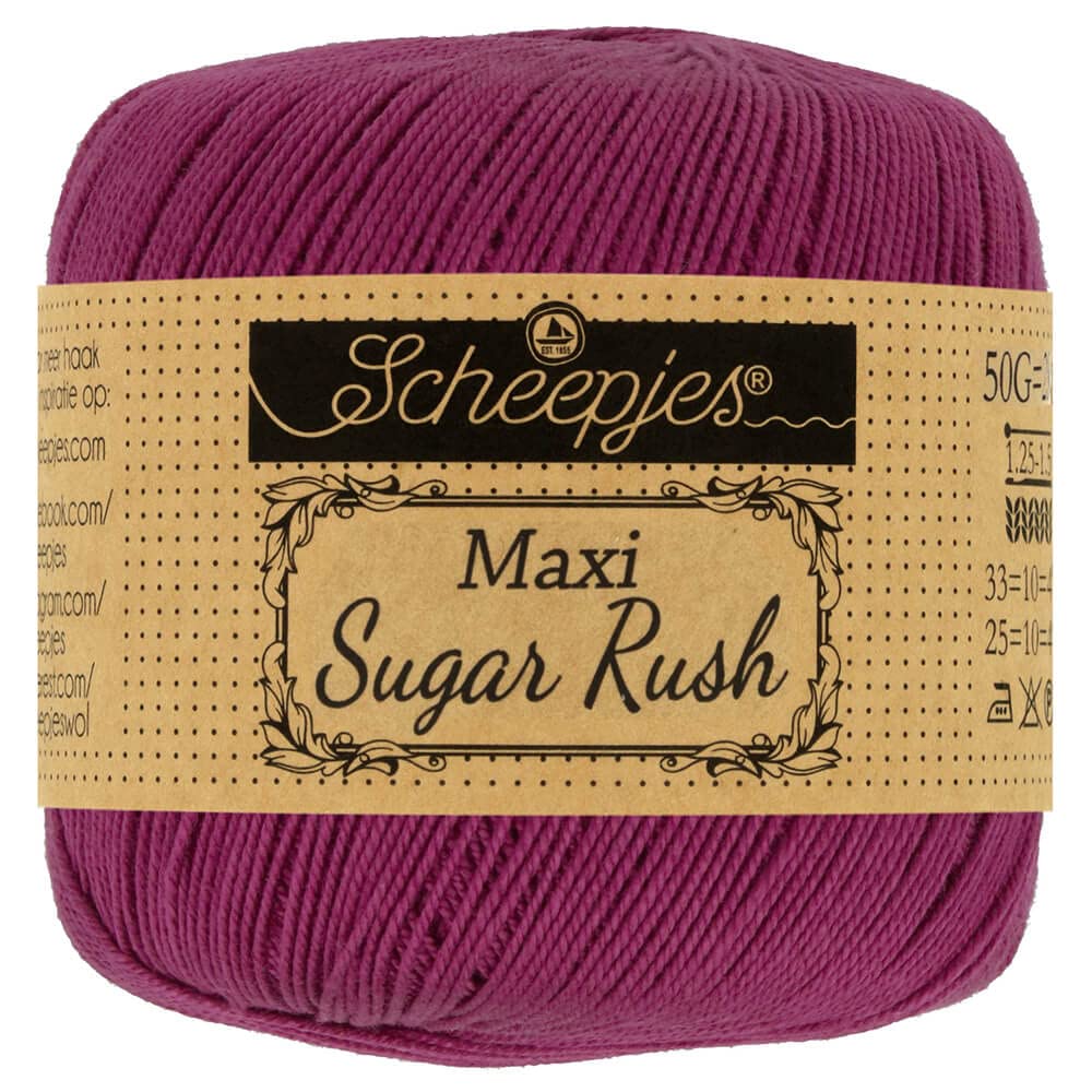 Scheepjes - Scheepjes Maxi Sugar Rush 128 Tyrian Purple Yarn - 1x50g