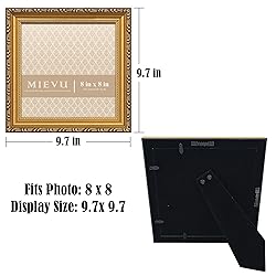 MIEVU 8×8 Picture Frame - Gold Picture Frames for