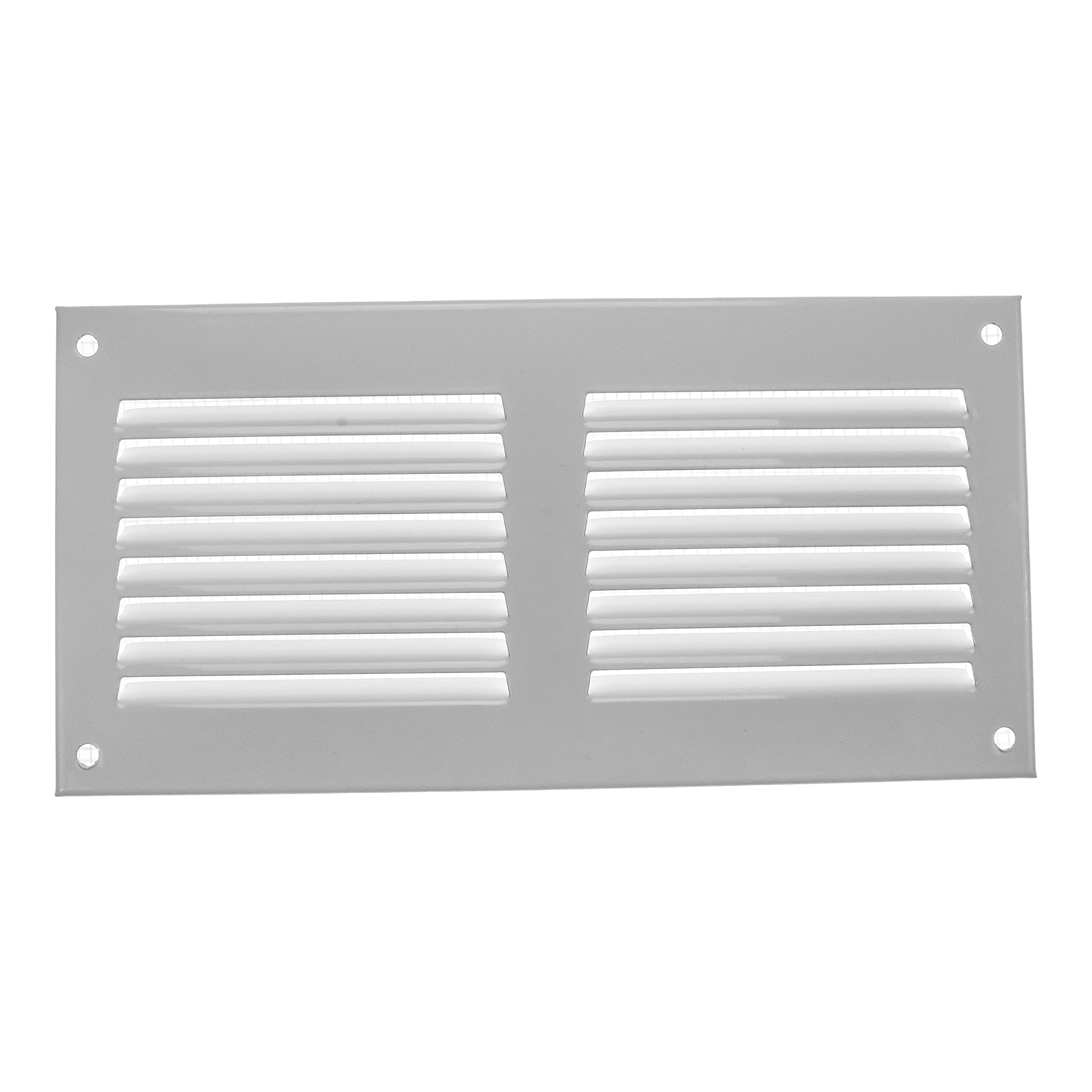 Vent Systems 200 x 100 mm / 8" x 4" Inch - Air Vent Cover - White - Metal Air Return Grill with Built in Pest Guard Screen HVAC Vent Cover for Home Improvement Vent Duct Cover