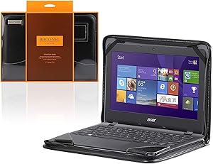 Broonel - Contour Series - Black Heavy Duty Leather Protective Case Cover Compatible with The Acer Swift 3