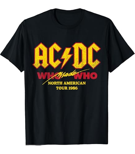 Amazon.com: American Classics ACDC Angus Young Who Made Who T