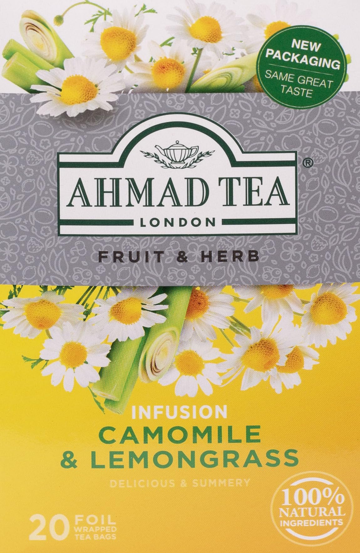 Ahmad Tea Camomile & Lemongrass Fruit & Herbal Infusion Infusion Tea - 20 Teabag Sachets