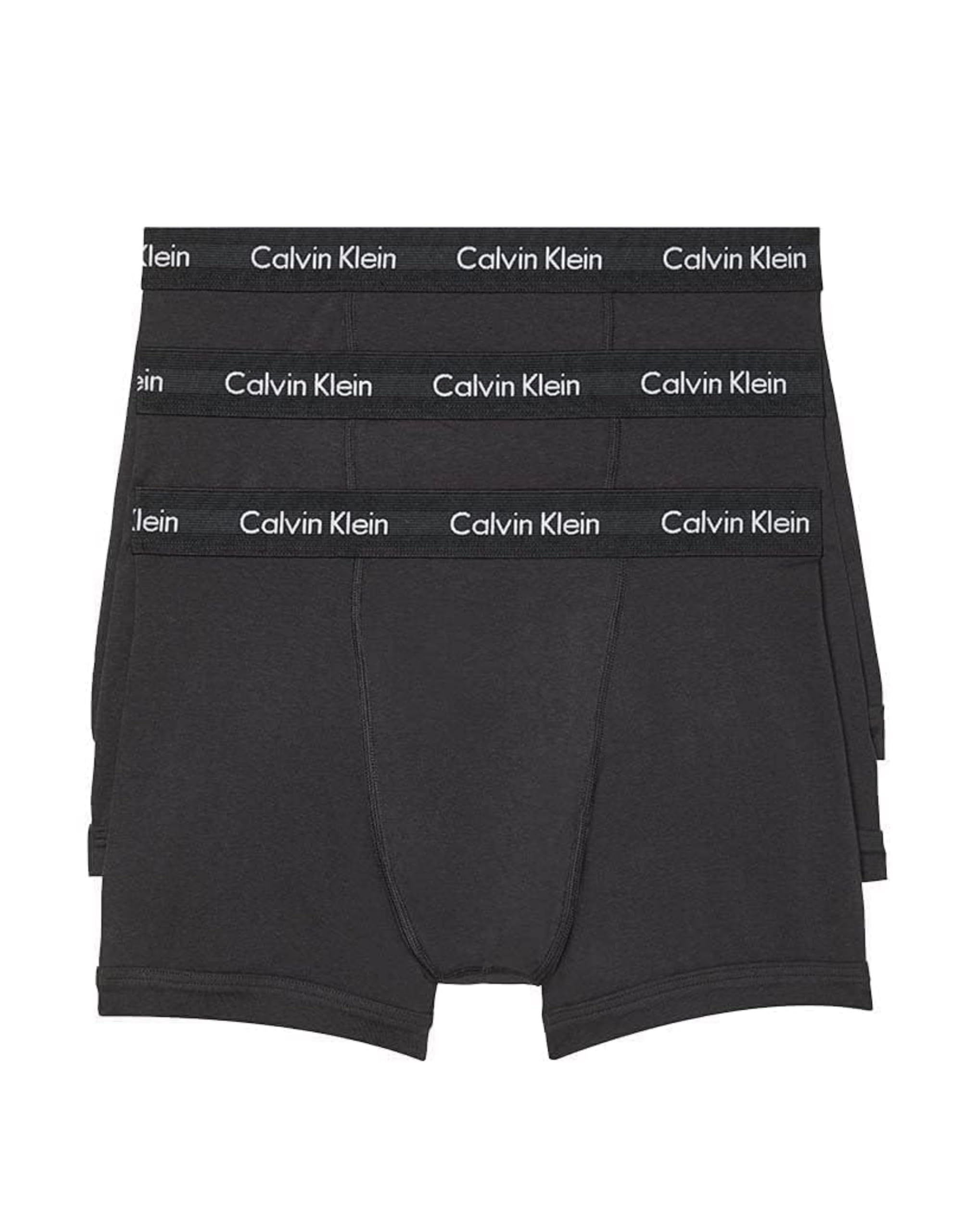 Photo 1 of Calvin Klein Men's Cotton Stretch 3-pack Boxer Brief, 3 Black, Large