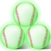 3 Pack Glow in The Dark Baseball Light up Baseball Glow Balls for Games | Official Size Baseball Lighted Baseball Gifts for Boys, Girls &amp; Baseball Fans - Outdoor Activity Baseball Accessories