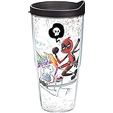 Tervis Made in USA Double Walled Marvel - Deadpool Insulated Tumbler Cup Keeps Drinks Cold & Hot, 24oz, Let's Do This