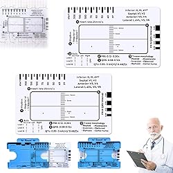 ECG 7 Step Ruler, ECG/EKG 7 Step Ruler Card for