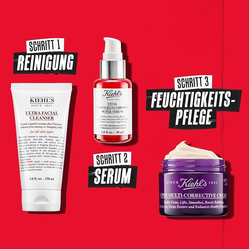 Vital Skin-Strengthening Super Serum, 30 ml, revitalisierendes Anti-Aging-Serum zur Hautstärkung, Gesichtsserum mit Hyaluronsäure und Kräutern zur täglichen Anwendung gegen Hautalterung