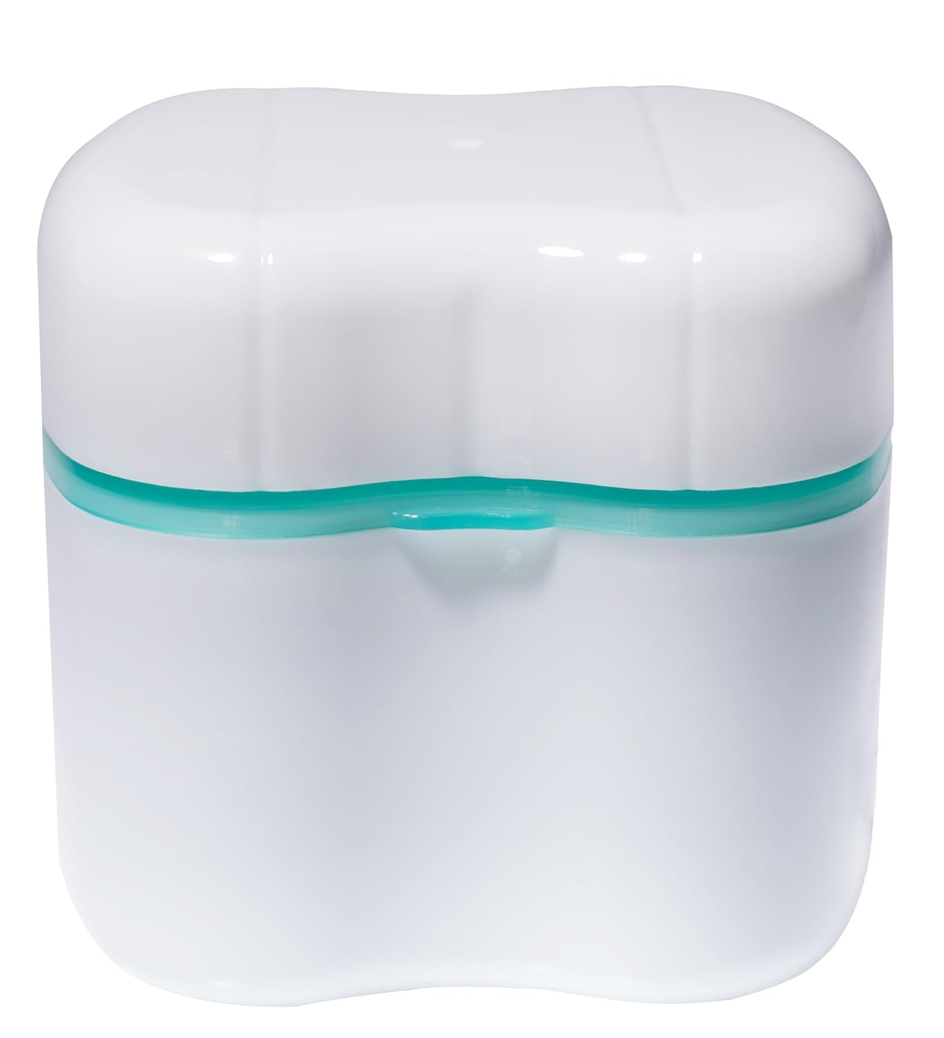 Denture Case, Denture Brush Retainer Case, Denture Cups Bath, Dentures Container with Basket Denture Holder for Travel, Retainer Cleaning Case (Green) : Beauty