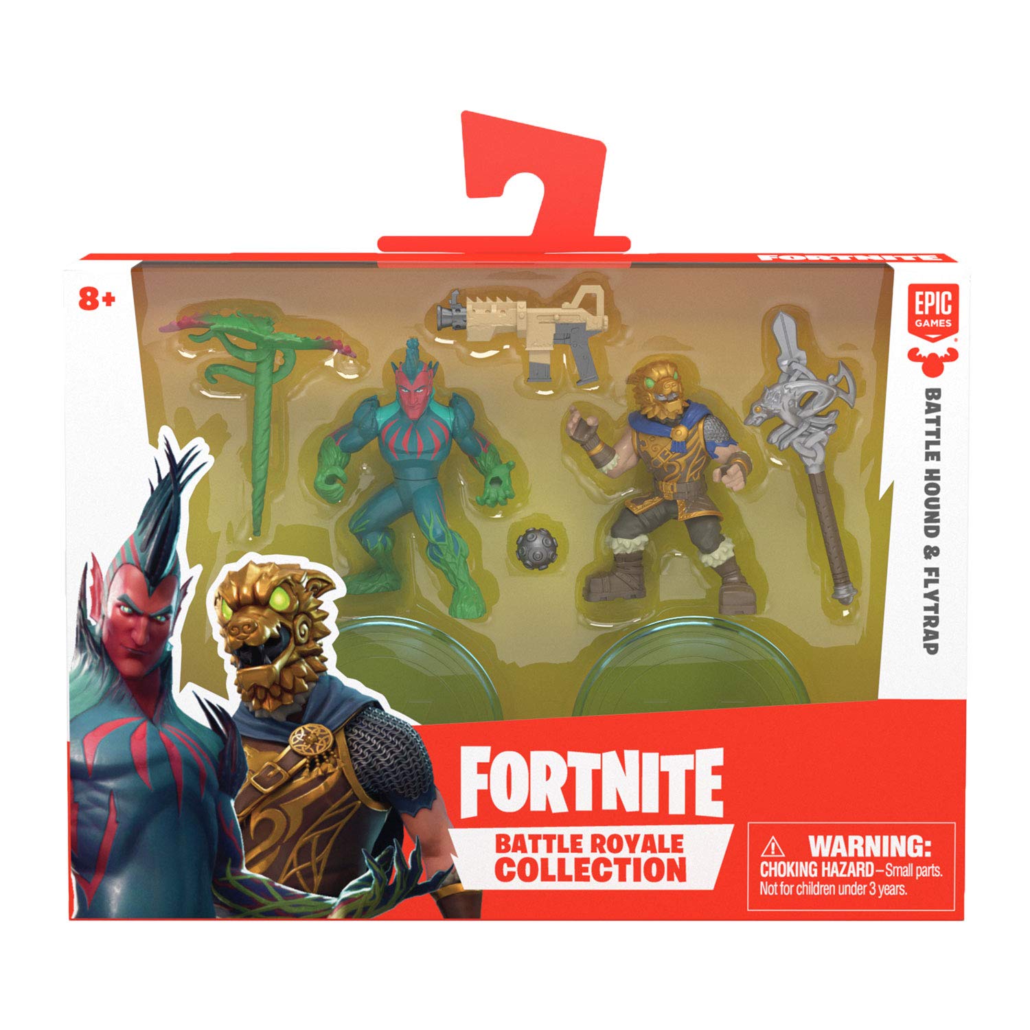 Fortnite Battle Royale Collection: Battlehound and Flytrap-2 Pack Action Figures, Multi-Colour