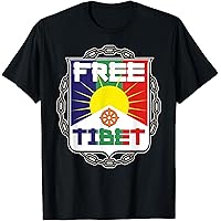 Free Tibet Buddha In Mediation Men's T Shirt T-Shirt White