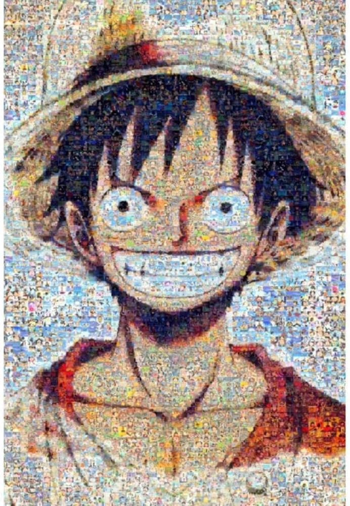 1000 Pieces Wooden Jigsaw Puzzle for Adult & Kids –Luffy Composed of Cartoon plot Photos