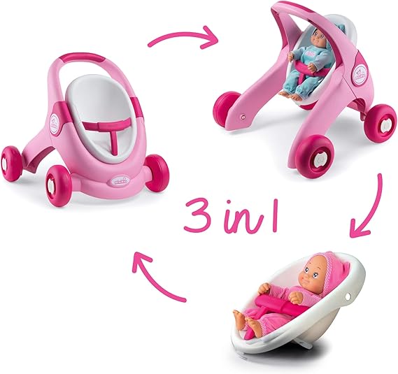 poussette smoby 3 en 1