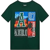 AEROPOSTALE Boys Graphic Tee - Short Sleeve Crew Neck Jersey Pullover Graphic Tees for Boys Youth Kids Tshirt (Sizes: 8-16)