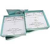 MOM & THREE DAUGHTERS Sterling Silver Mother and Daughter Dandelion Pendant Necklace | Set of 2 | Mother Daughter Jewelry | Mother's Day Gift