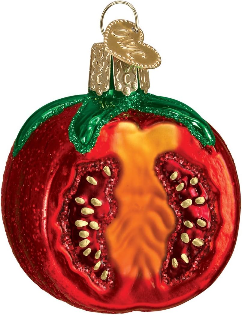 Ornaments - Old World Christmas Garden Gifts Glass Blown Ornaments for Christmas Tree Tomato