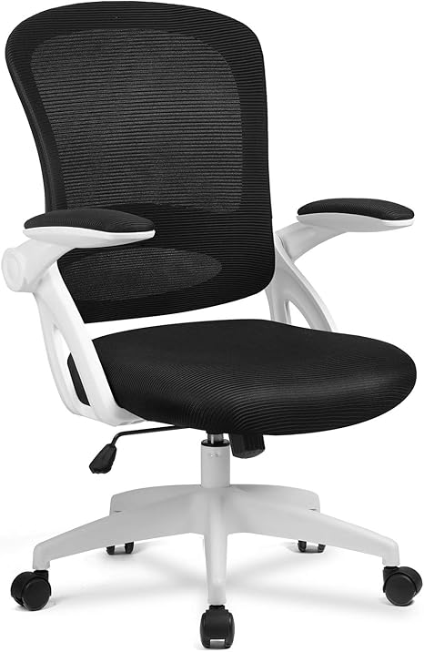 Comhoma Burostuhl Schreibtischstuhl Ergonomischer Drehstuhl Chefsessel Netz Stuhl White Amazon De Kuche Haushalt