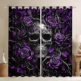 Erosebridal Gothic Skull Curtains 38