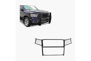 BLACK HORSE OFF ROAD Black Horse Grille Brush Bumper Guard Modular Black Compatible with 19-24 Ram 1500(Excl. Rebel & TRX Trims, 19-24 Ram 1500 Classic and 20-22 Ram 1500 Diesel Models)-17DG111MA