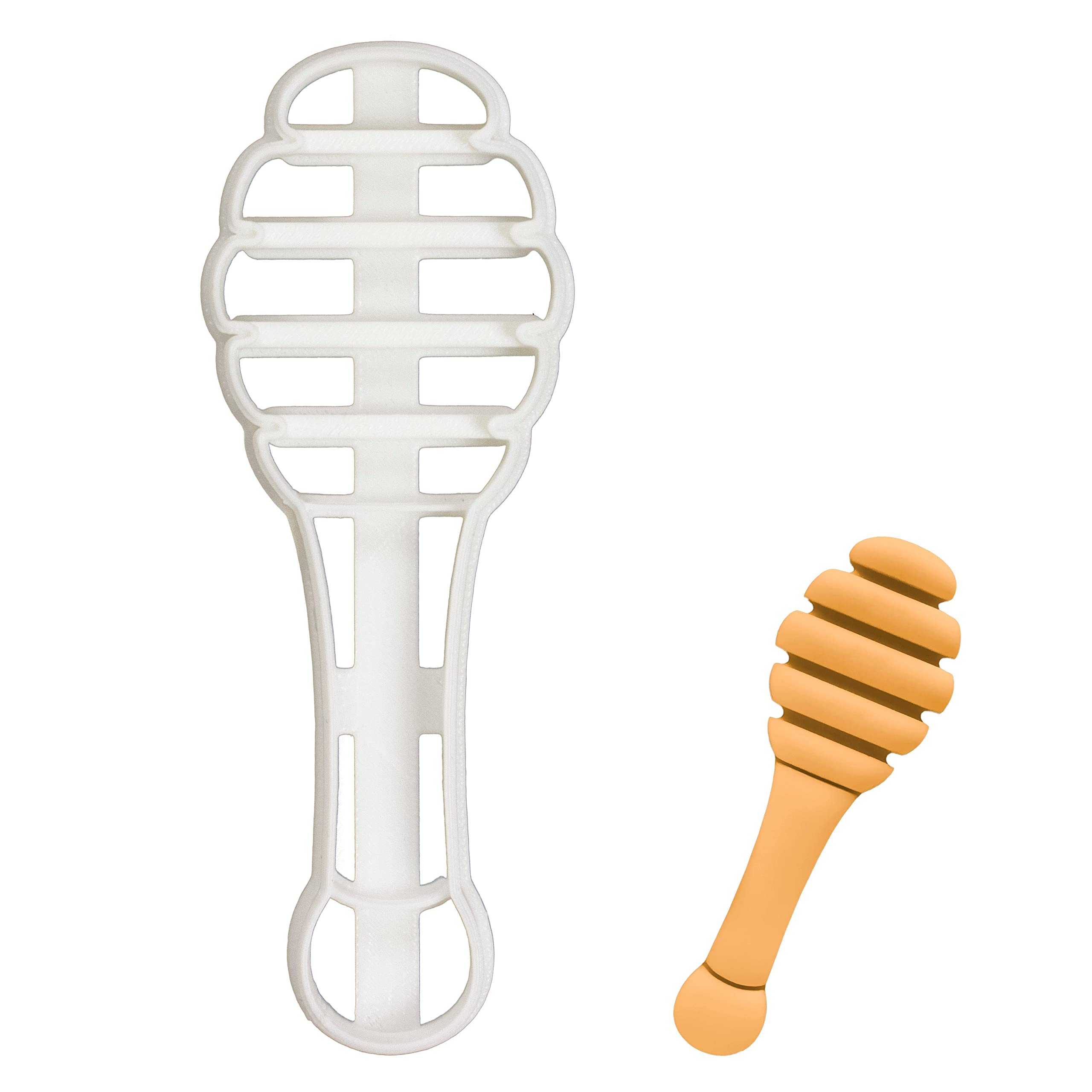 BAKERLOGY Honey Dipper Cookie Cutter - Detailed Biscuit Cutter Design for Baking and Crafts, Ideal on Fondant, Dough, Clay