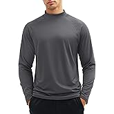 Cavva Men's Thermal Fleece Lined Shirts Mock Neck Long Sleeve Undershirt Athletic Casual Base Layer Winter Top