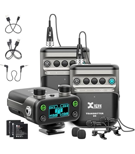 Amazon.com: Xvive U6 Wireless Lavalier Microphone System for DSLR
