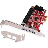 LTERIVER PCIE to 1X 19Pin USB 3.0 Header and 2X USB-A Ports-PCIE USB 3.0 5Gbps Expansion Card for Windows10,8.1,8,7, XP, Serv