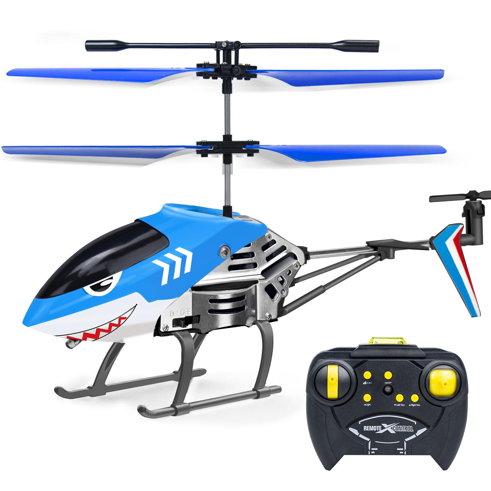 Photo 1 of **MISSING PARTS**
YongnKids Remote Control Helicopter for Kids,Rc Helicopter Toys with LED Lights, 3.5 Channel, 2.4GHz Plane Toys for Beginner Boys Girls Indoor-Shark