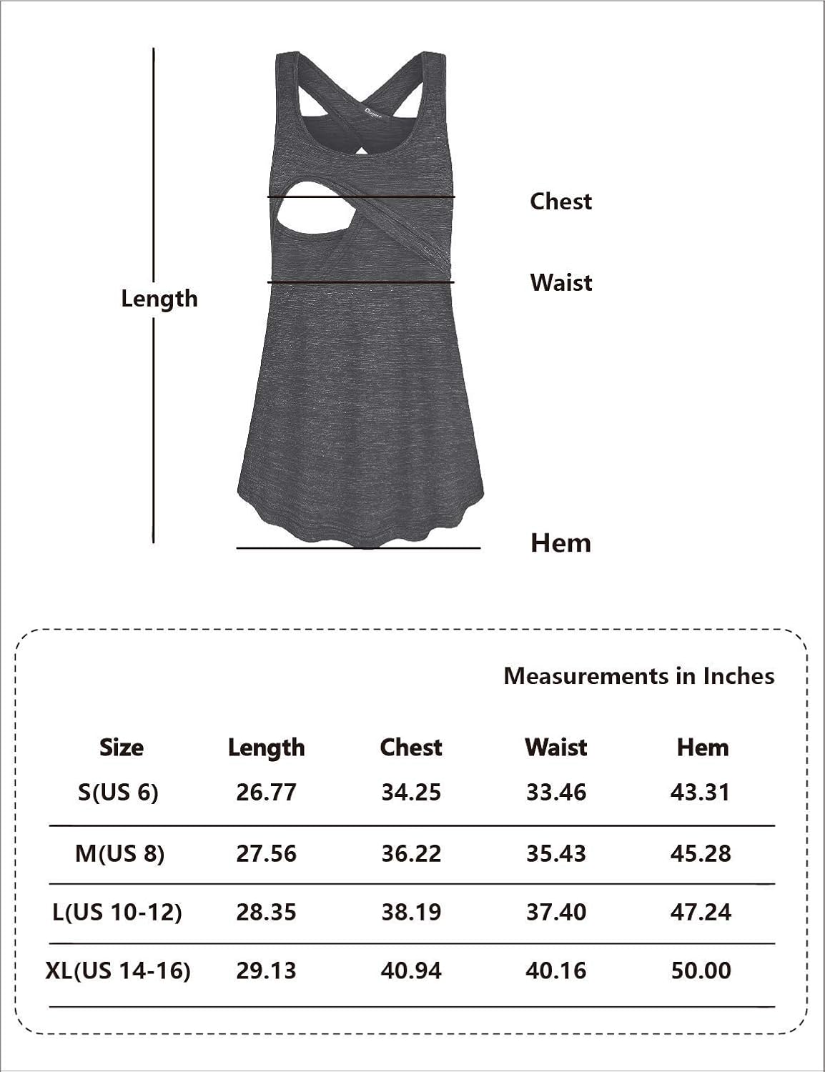 Quinee Women's Round Neck Back Criss Cross Nursing Tank Tops for Breastfeeding at  Women’s Clothing store