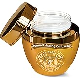 Skin Soothing Antiseptic Cream for Burns, Cuts, Blisters & Rashes, Restorative Wound Healing Balm with Aloe Vera, Beeswax & Olive Oil, Fast Relief Antiseptic Ointment Safe for All Skin Types, 50g Jar