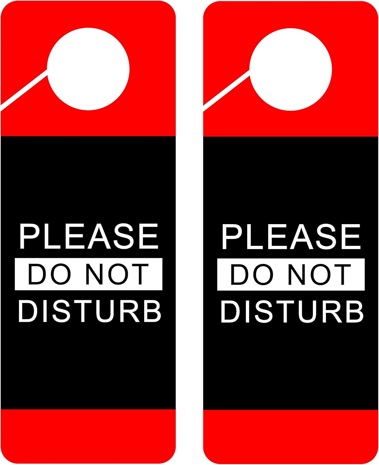 Do Not Disturb Door Hanger Sign, 2 Pack, Double Sided, Ideal for Using in Any Places Like Offices, Clinics, Law Firms, Hotels or During Therapy, Spa Treatment, Counseling Sessions