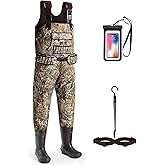 Trudave Chest Waders, 4.5mm Waterproof Neoprene Hunting Wader for Men & Women with 600G Insulated Boots