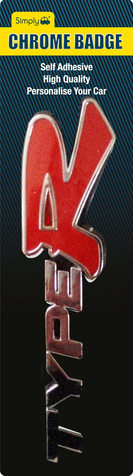 Simply CB46 Type R Chrome Badge