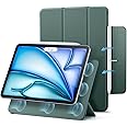 ESR for iPad Air 11 Inch Case M3/M2 (2025/2024), iPad Air 5th/4th Gen (2022/2020), Powerful Magnetic Attachment, Slim Trifold Stand Case, Auto Wake/Sleep, Durable Protection, Forest Green