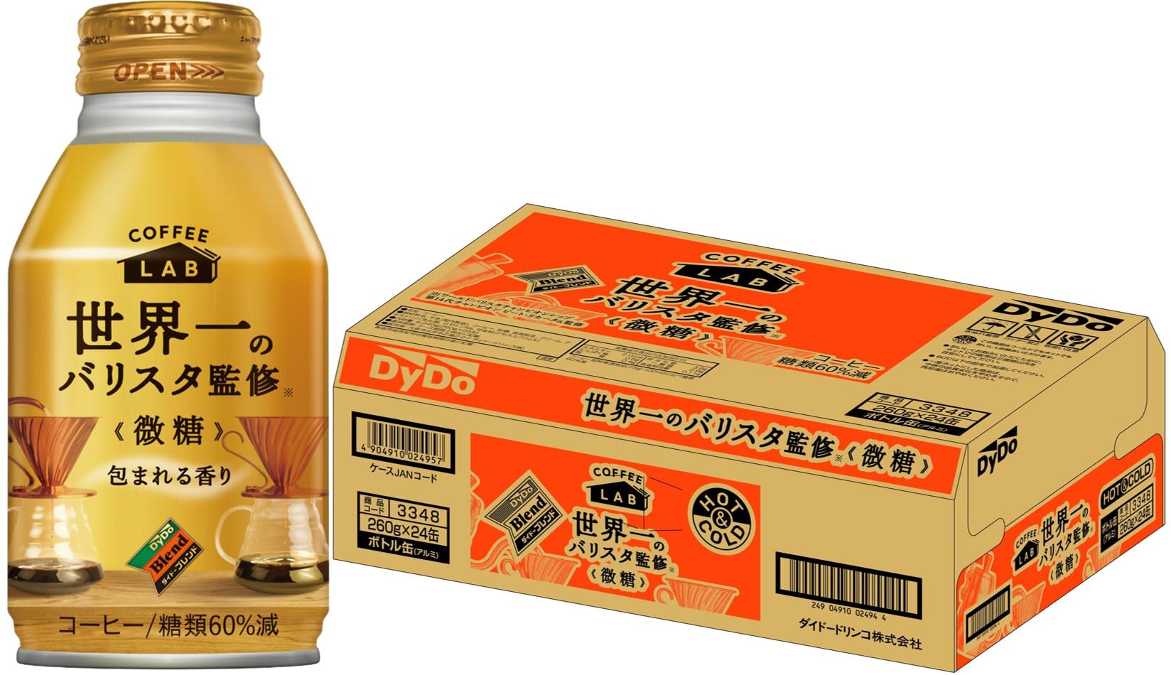 ダイドーブレンド微糖 世界一のバリスタ監修 260g×24本商品画像