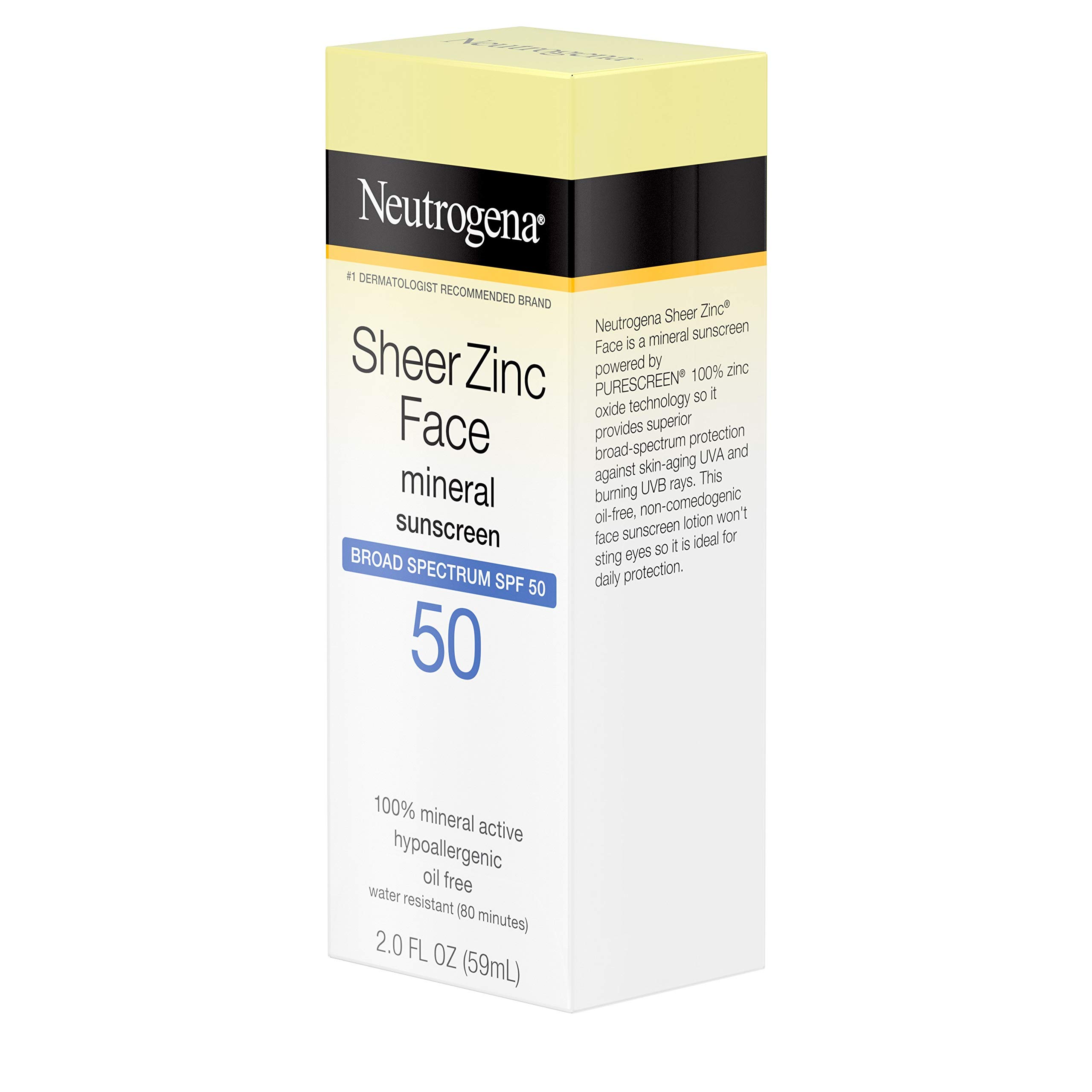 Neutrogena Sheer Zinc Oxide DryTouch Face Sunscreen with Broad