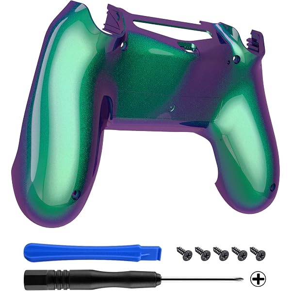 Amazon.com: eXtremeRate Unique Design Chameleon Purple Blue Glossy