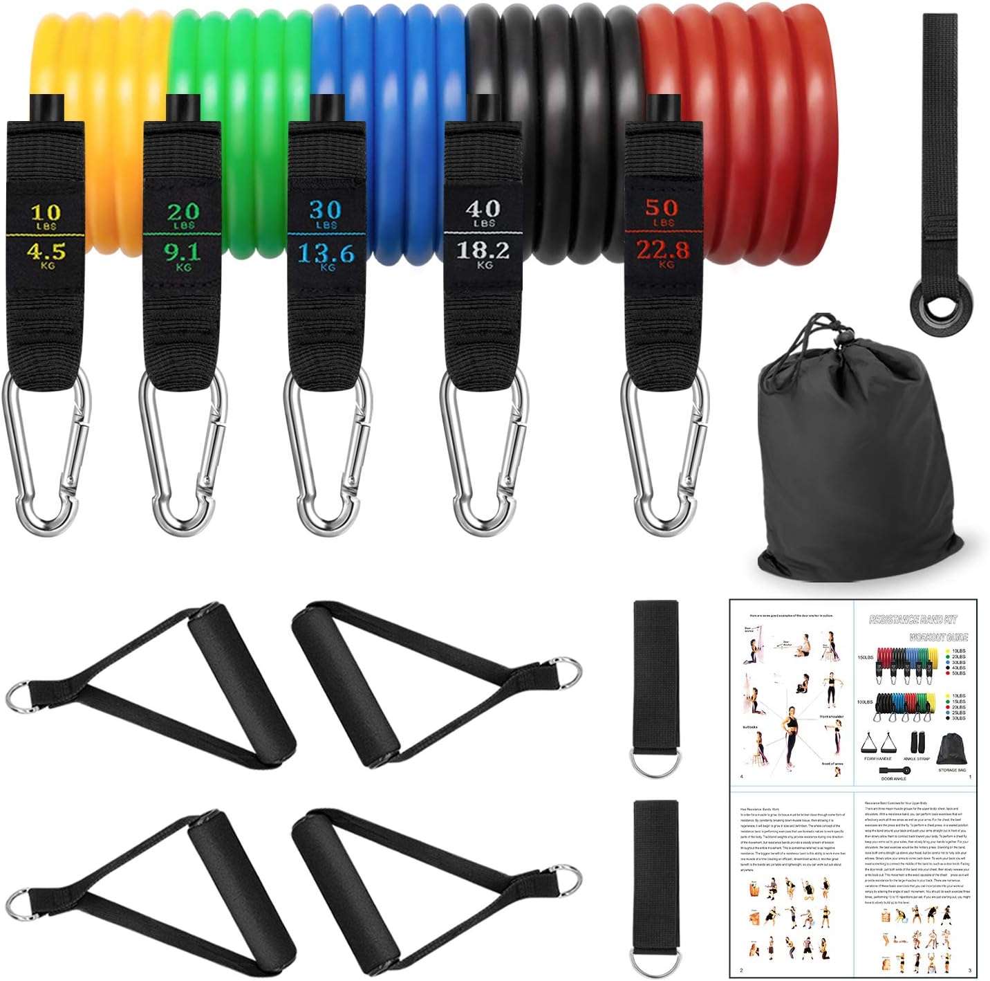 Amazon Promo Code for Exercise Resistance Bands with Extra Pair of Handles