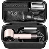 ANKHOH Case Holder for Dyson Supersonic Hair Dryer, Blow Dryer Storage Bag | Protective Hard Shell, Hair Dryer &amp; Accessory Storage, Travel Carrying Case, Case Only, For Home Salons &amp; Travel, Full Black