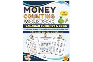 Canadian Money Counting Workbook: Counting book for kids to learn counting Canadian coins and dollars