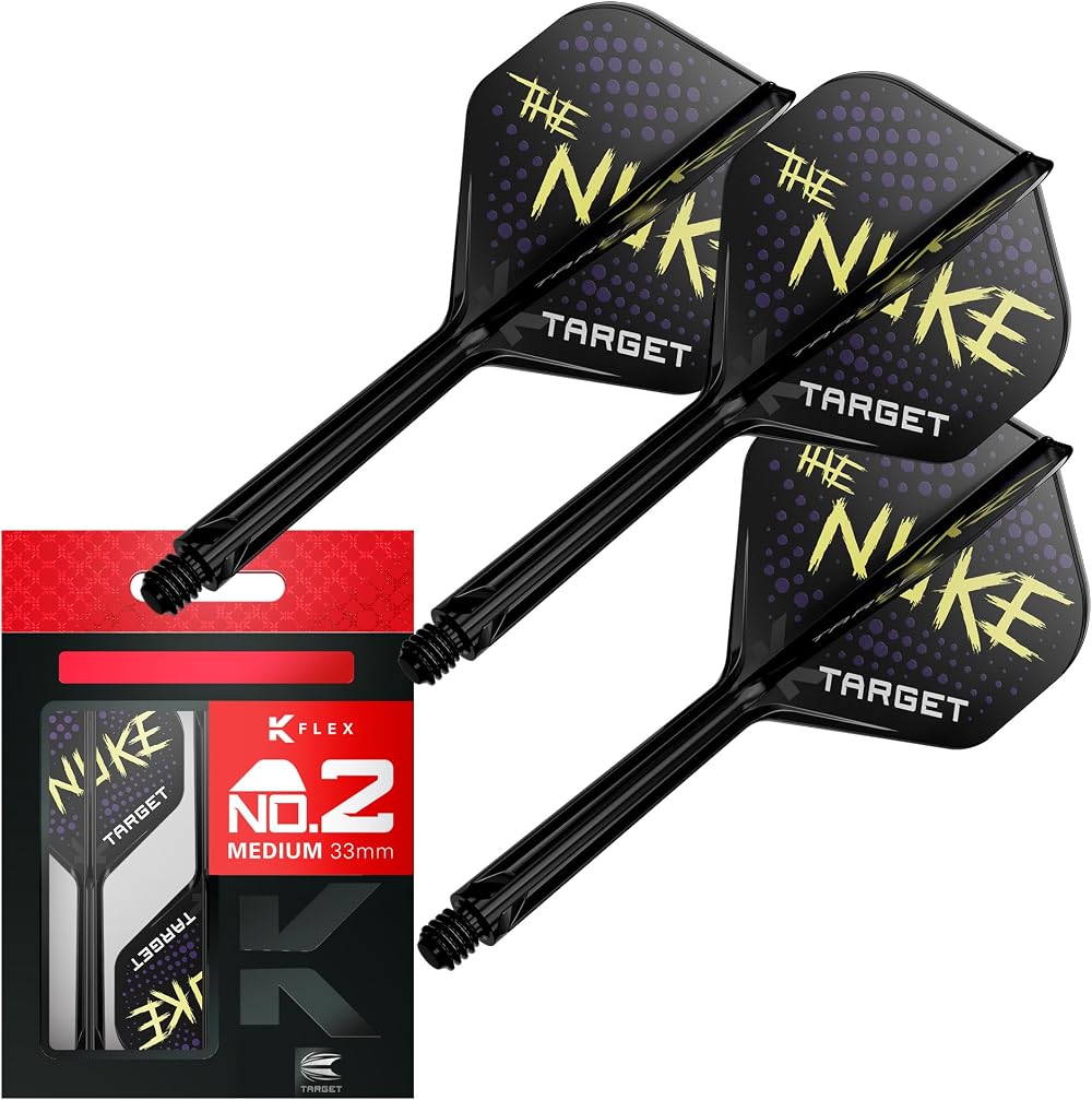 Target Darts Luke Littler K Flex Flights and Shaft System No.2 (Medium 33mm)
