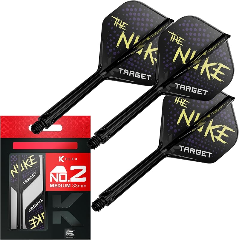 Target Darts Luke Littler K Flex Flights and Shaft System No.2 (Medium 33mm)