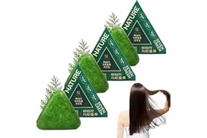 Nature Triangle Shampoo Bar, Nature Seven Green Soap Shampoo, Usman Grass 𝐒hampoo Bar, Scalp care, Calming & Strengthens Hai