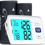 Blood Pressure Monitor for Home Use Extra Large Cuff Automatic Digital Blood Pressure Machine 9-17''&13-21''Adjustable Blood Pressure Cuff- Backlit Display 2x500 Memories 4AAA Batteries Carrying Case1