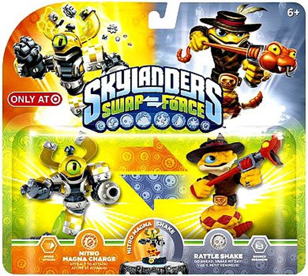 Amazon Com Nitro Magna Charge Rattle Shake Double Pack Swap Force Characters Exclusive Video Games