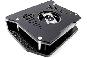 Sparked Innovations Fannie Jr 12VDC Self-Contained Single-Motor Car Audio Amplifier Cooling Fan with White LED Illumination