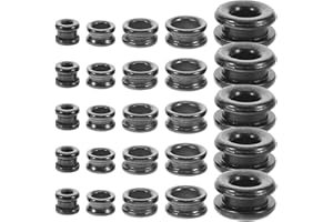 ULTECHNOVO 25pcs Ceramic Ring Guide for Fishing Rod Repair with DIY Compatibility and Enhanced Efficiency