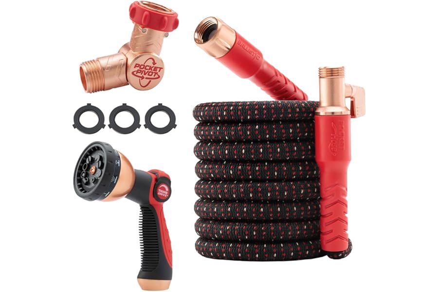 Pocket Hose Ballistic 50 FT Expandable Garden Hose, No-Kink, As Seen on TV | Anti-burst sleeve reinforced with bulletproof fi