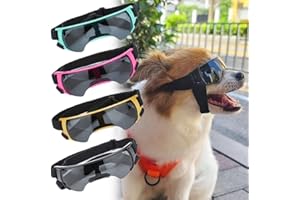Pet Dog Sunglasses Soft Adjustable Sun Protection Pet Goggles for Small Medium Dogs(Blue)